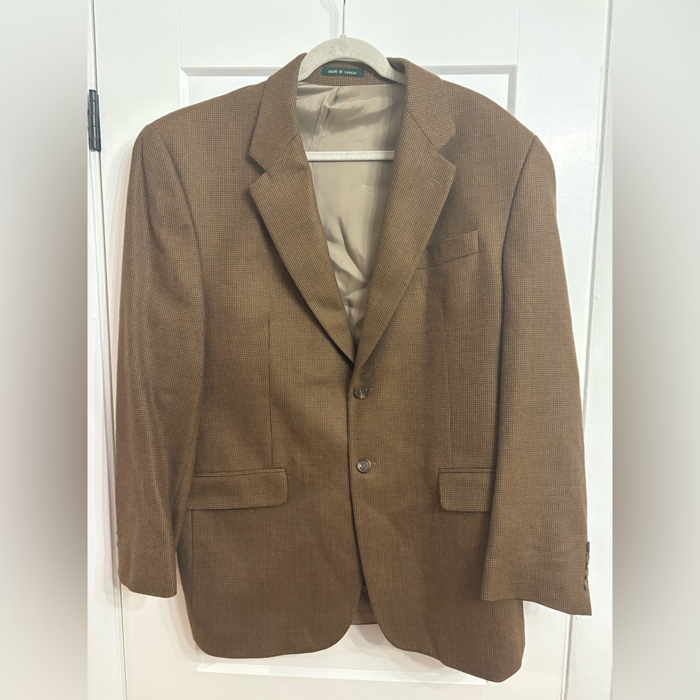 Lauren Ralph Lauren 100% Lambswool Houndstooth Blazer Sport‎ Coat